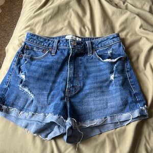 Abercrombie mom jean shorts